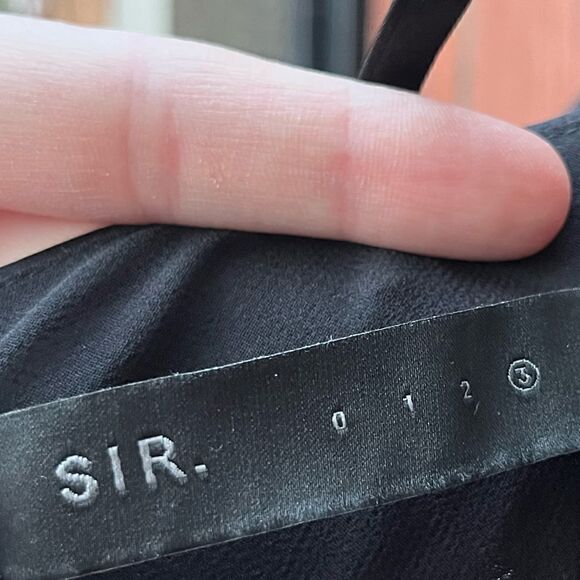 SIR the label Julien Asymmetric Slip Dress black - Picture 10 of 11